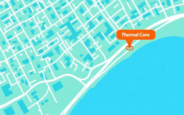 Map showing Thermal Core office location in Toronto